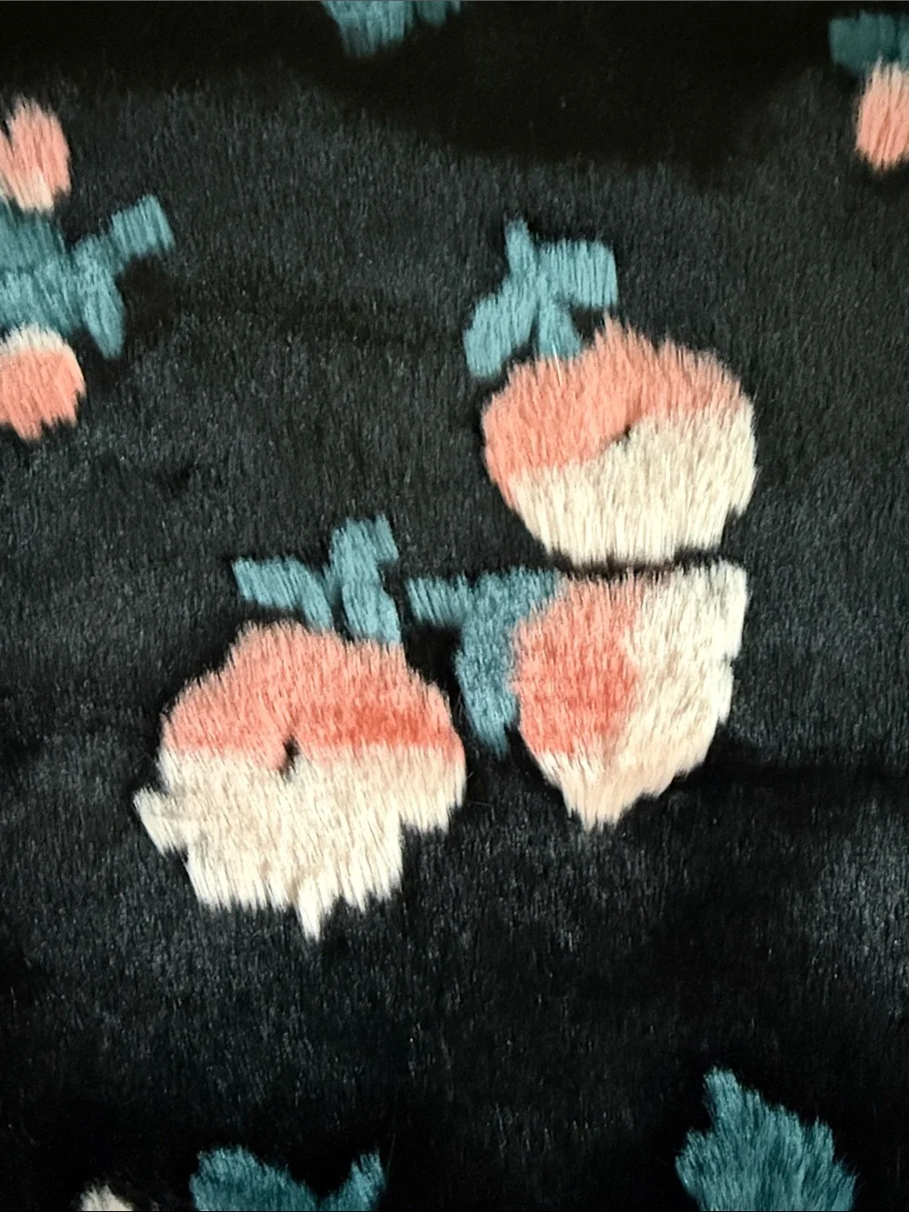Anthropologie Flora Faux Fur Pillow Cover